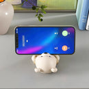 GobekUsa Bear Cellphone Stand: Cute Lying Bear Design, Desktop Ornament, Modern Animal Figure - Best Gift