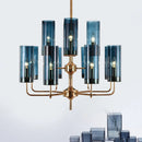 GobekUsa Glass Chandelier: Elegant Nordic Design Hanging Lamp for Kitchen Island, Restaurant, and Home