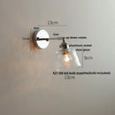 GobekUsa Clear Glass LED Wall Lamp Pull Chain Switch Modern Up Down Rotatable Stair Light Fixtures