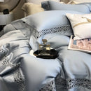GobekUsa Eucalyptus Fiber Hollow Wide Edge Bedding Set - Soft, Silky, & Breathable