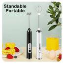 GobekUsa Electric Milk Frother Mixer 3-Speeds Whisk Blender Foamer Egg Beater