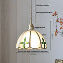 GobekUsa Butterfly Glass Flower LED Pendant Lamp – Tiffany Style Adjustable Hanging Lamp