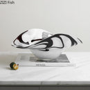 GobekUsa Glass Fruit Plate Set - Elegant Tableware for Home, Hotel, and Restaurant Use