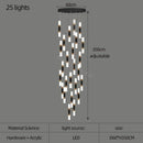 GobekUsa LED Chandelier Stairway Lamp Dining Table Kitchen Lighting Acrylic Chandelier
