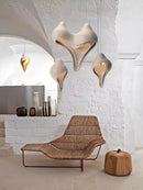 GobekUsa Gypsum Pendant Lamp Conch Design Wabi Sabi Style for Living Room or Bedroom