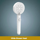 GobekUsa 5-Function Shower Head with Stop Button, 10cm Panel, Silicone Gel Holes