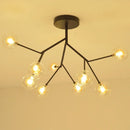 GobekUsa Heracleum Firefly Glass Round Ball Chandelier - Luxury Staircase Dining Room Lighting