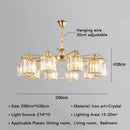 GobekUsa Crystal Lustre Chandelier: Modern Luxury Indoor Lighting Fixtures