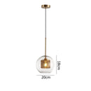GobekUsa Glass Pendant Lights: Nordic Style Dining Kitchen Bedroom Lighting Fixtures