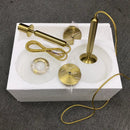 GobekUsa Gold Glass Ball Pendant Lamp for Luxurious Dining Room & Bedroom Decor