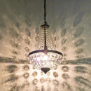 GobekUsa Iron Art Crystal Chandelier for Dining Room and Bedroom