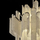 GobekUsa LED Flower Tassels Ceiling Chandelier for Living Room and Staircase