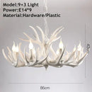 GobekUsa Antler Chandelier Ceiling Lamp Mid Century Modern Lighting