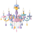 GobekUsa Kids Room LED Macaron Ceiling Chandelier for Boys Girls Bedroom Decor