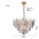 GobekUsa Gold Crystal Chandelier Lighting for Living Room