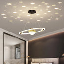 GobekUsa LED Gypsophila Chandelier for Modern Living Room Decor - Crown Ceiling Pendant Light