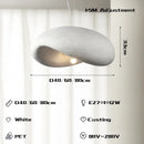 GobekUsa Cream Style LED Chandelier for Home Decor - Nordic Minimalist Wabi Sabi Design