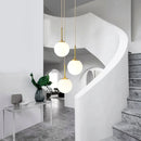 GobekUsa Glass Ball LED Chandelier for Dining Room, Hotel, and Stairs