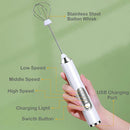GobekUsa Electric Milk Frother Mixer 3-Speeds Whisk Blender Foamer Egg Beater