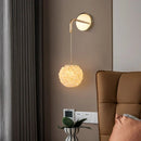 GobekUsa Crystal Wall Lamp: Gold Metal, G9 Bulb, Adjustable Wire Drop, Elegant Lighting