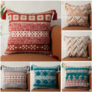 GobekUsa Boho Fringe Pillow Covers 45x45 - Luxury Decorative Cushions for Sofa and Bed