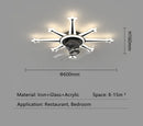 GobekUsa 2023 Modern Chandelier Ceiling Fan Lights for Living Room Bedroom Upscale Decor