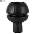 GobekUsa Black Spherical Resin Sculpture Desk Decoration Abstract Art Aesthetic Ornament
