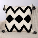 GobekUsa Geometric Chenille Embroidered Pillow Covers Boho Moroccan Style Decor