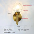 GobekUsa Glass Ball LED Wall Lamp for Bedroom and Living Room