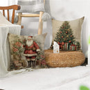 GobekUsa Christmas Snowman Deer Pillowcase Xmas Home Decoration Sofa Cushion Cover