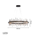 GobekUsa LED Stainless Steel Pendant Light Chandelier for Home Decor in Foyer, Living Room, Bedroom, Restaurant