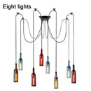 Nordic Glass Beer Bottle Pendant Light