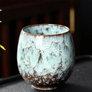 GobekUsa Chinese Kiln Ceramic Coffee Cup Set, 250ml, Elegant Kung Fu Teacup Pottery Handmade