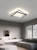 GobekUsa Geometric LED Ceiling Lamp_Nordic Minimalist Design for Modern Bedroom