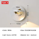 GobekUsa LED Rotatable Wall Lamp for Bedroom Living Room - Modern Indoor Wall Sconces