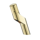 GobekUsa Gold Basin Faucet: Single Handle Push-Button Mixer Tap for Bathroom, Brass Material
