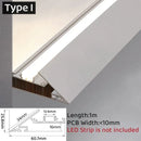 GobekUsa 1m Trimless LED Aluminum Profile for Hidden Backlighting Linear Strip Light