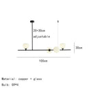 GobekUsa Brass and White Glass Pendant Lamp with Adjustable Height