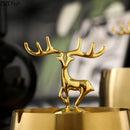 GobekUsa Golden Deer Stainless Steel Ashtray | Smoking Accessories Weed Ash Tray Boyfriend Gift