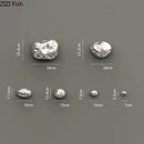 GobekUsa 3D Stone Wall Ornaments: Room Aesthetics & Decoration - Plating Craft Stone Pendants