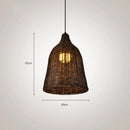 Southeast Asia Bamboo Rattan Woven Pendant Light