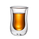 GobekUsa Double Glass Insulated Tea Cup Set - 80ml European Design
