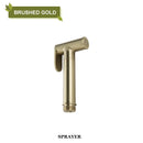 GobekUsa Brass Bidet Spray: Gold/Black, Hot/Cold Mixer Valve, Bathroom Shattaf Sprayer