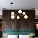 GobekUsa Glass Chandelier G9 Hanging Light for Living Room Bedroom Decor