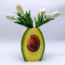 GobekUsa Avocado Ceramic Vase: Unique Flower Arrangement Pot Home Decor Craft Pots