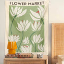 GobekUsa Dreamy Flower Tapestry Wall Hanging for Bedroom Dorm Decor