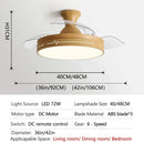 GobekUsa DC Motor Ceiling Fan Light with Control for Bedroom, Living Room & Restaurant.