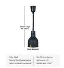 Vintage Telescopic Stainless Steel Buffet Heat Pendant Lamp