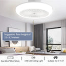 GobekUsa Ceiling Fan Light with Remote Control, Silent Operation for Bedroom, Living Room