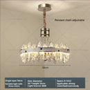 GobekUsa 2024 High-End Villa Crystal Chandelier with Hollow Design for Luxurious Living Rooms